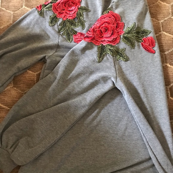 Rose Embellished Sweater main image 1